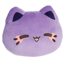 Load image into Gallery viewer, Ube Meowchi Face Pillow 12&quot;
