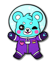 Load image into Gallery viewer, Spaceman Aoikuma Kofi Pin Club Enamel Pin
