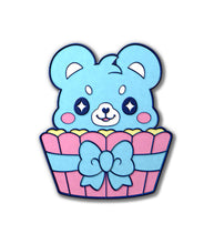 Load image into Gallery viewer, Aoikuma Cupcake Kofi Pin Club Enamel Pin
