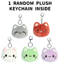 Load image into Gallery viewer, Meowchi Face 4 Inch Plush Blind Bag Keychain
