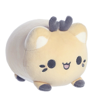 Load image into Gallery viewer, Cream Reindeer Meowchi Plush 7&quot;
