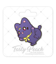 Load image into Gallery viewer, Moon Meowchi Kofi Pin Club Enamel Pin
