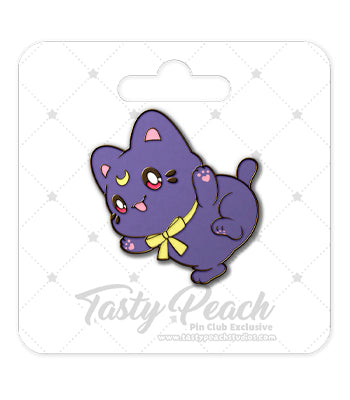 Moon Meowchi Kofi Pin Club Enamel Pin