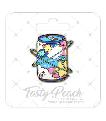 Sugar Star Galaxy Soda Can Kofi Pin Club Enamel Pin – Tasty Peach Studios