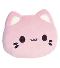 Load image into Gallery viewer, Strawberry Meowchi Face Pillow 12&quot;
