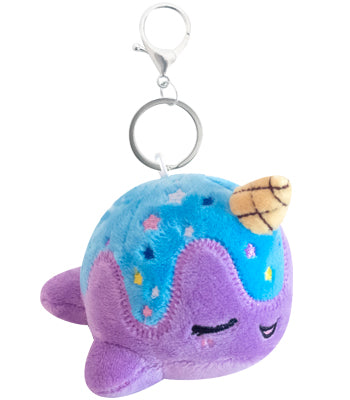 Mini Nomwhal Keychain Plush - Blue Moon