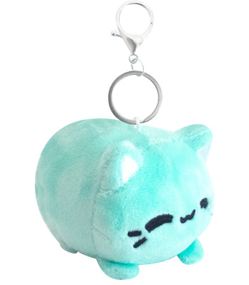 Mint Meowchi Plush Keychain | Cute Plush Keychain – Tasty Peach Studios