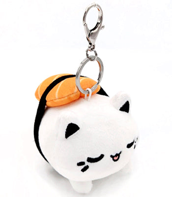 Salmon Sushi Mini Meowchi Keychain Plush – Tasty Peach Studios